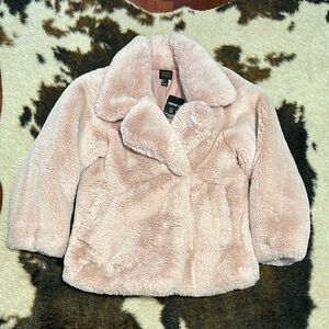 F21 Cozy Pink Faux Fur Jacket